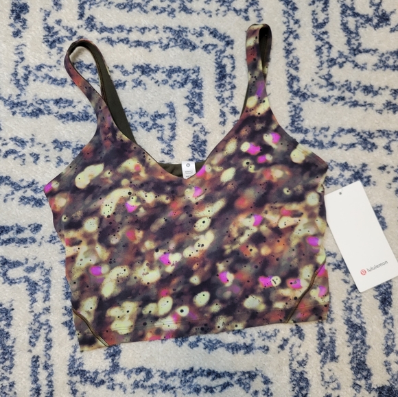 Nwt Lululemon athletica align tank splatter green 8 - Picture 5 of 9